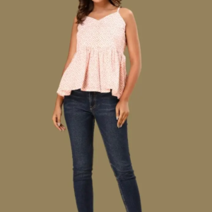 Blush Pink Peplum Camisole Top – Mohikas